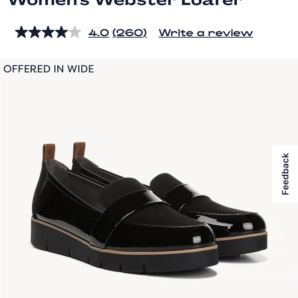 Dr. Scholl's Black Women's Loafer Slip-On